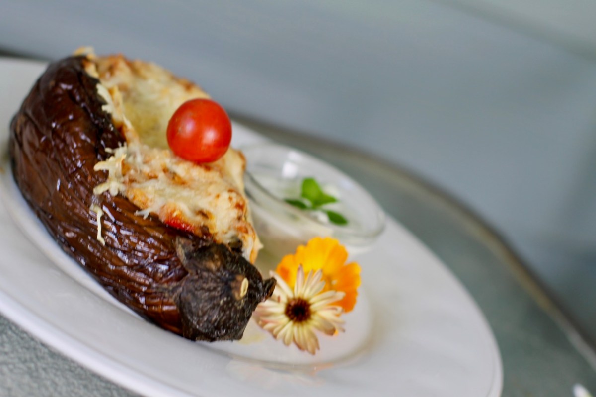 Turkish stuffed eggplants&nbsp;(vegetarian)