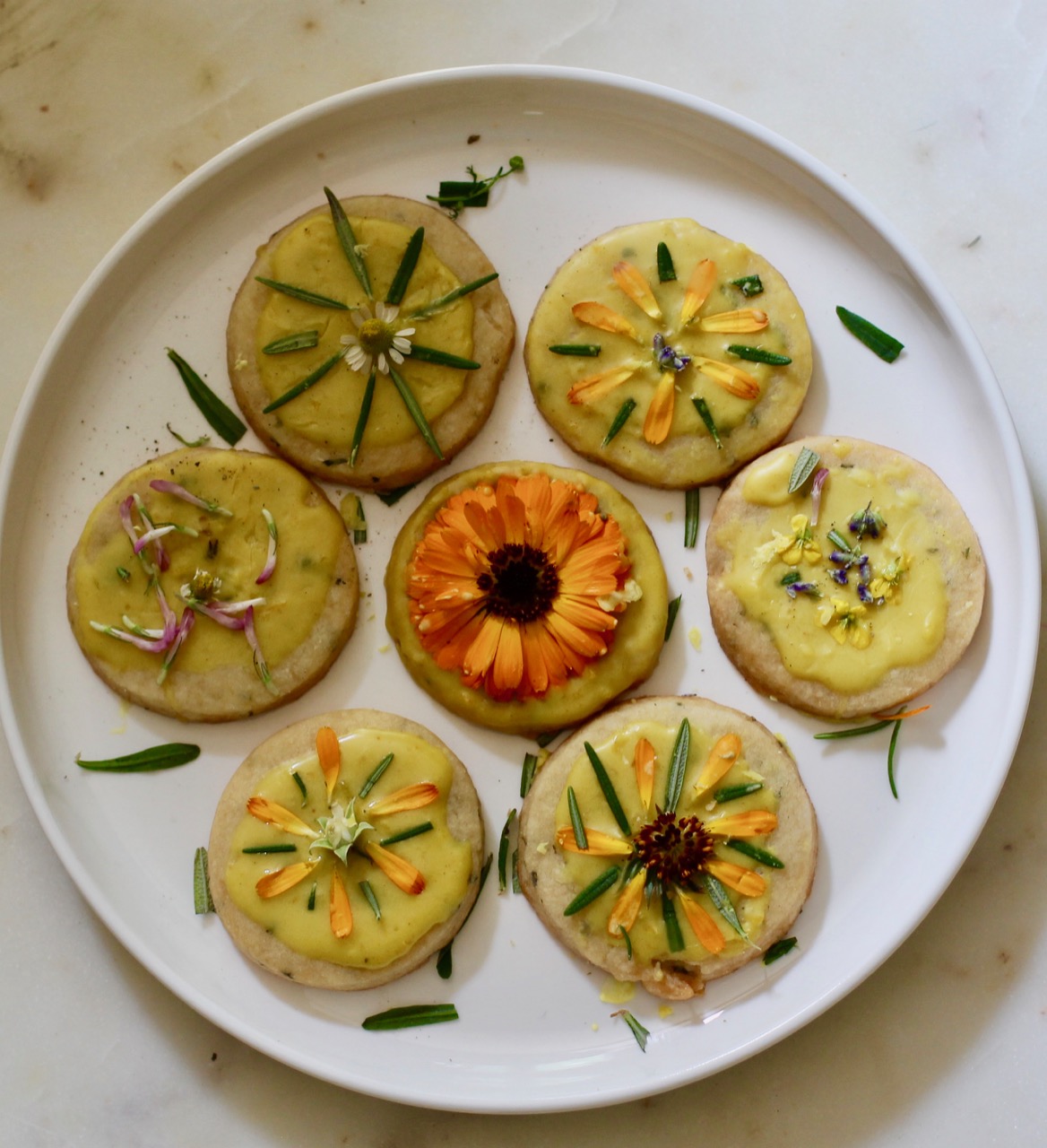 Summer sugar cookies with lemon&nbsp;icing
