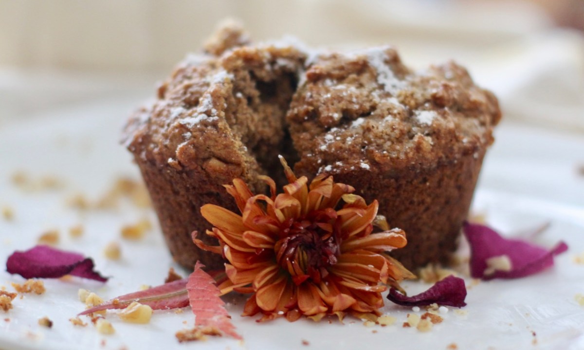 Whole wheat sweet potato&nbsp;muffins